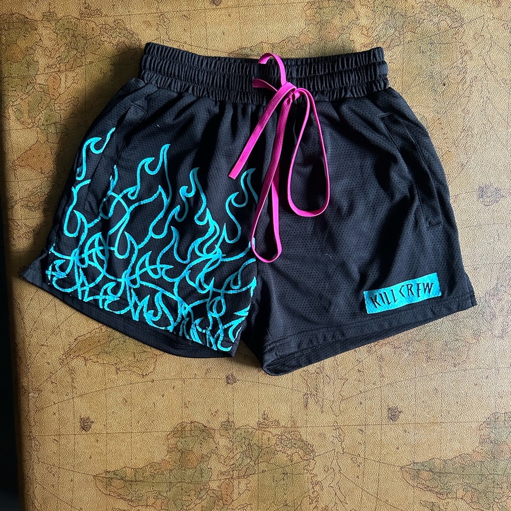 Kill crew-Fighters Club mid thigh cut workout shorts